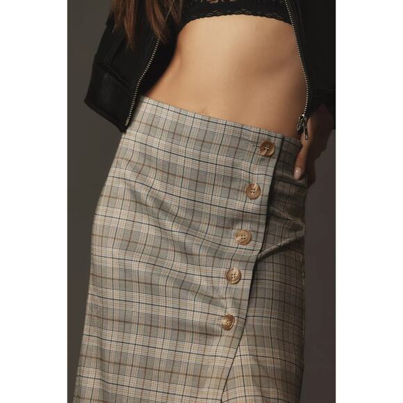 ✨ NEW Anthropologie | Porridge Button-Side Midi Skirt – Size XL ✨ - Picture 4 of 8